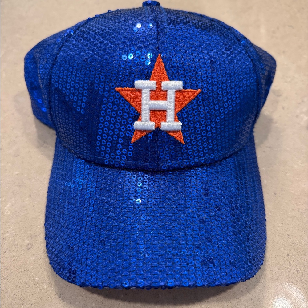 Houston Astros Blue Sequin Hat